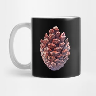 Pine cone - watercolor illustration Mug